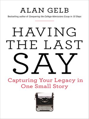cover image of Having the Last Say
